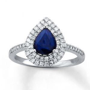 Jared Natural Sapphire Ring Diamonds 14K White Gold- Gemstone.jpg